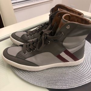 Authentic Bally men’s high top sneakers